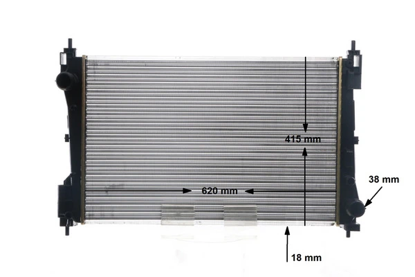 Radiator, engine cooling BEHR CR 1794 000S