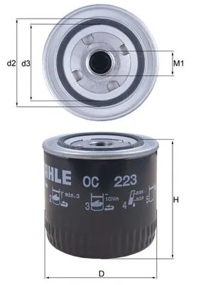 Oil Filter OC 223