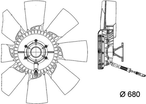 MAHLE CFF 462 000P Fan, engine cooling