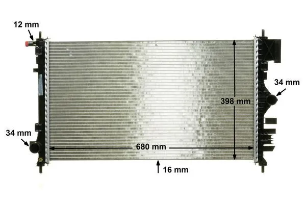 Radiator, engine cooling BEHR *** PREMIUM LINE *** CR 1097 000P