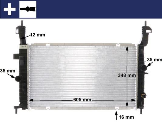 MAHLE CR 2120 000S Radiator, engine cooling