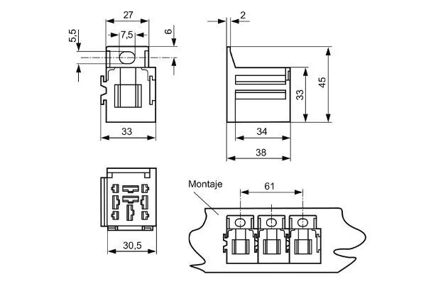 Relay Socket MRC 3
