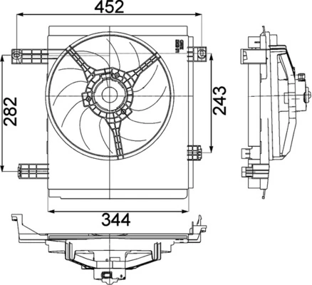 MAHLE CFF 213 000P Fan, engine cooling