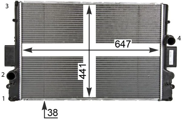 MAHLE CR 1551 000P Radiator, engine cooling