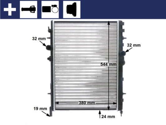 MAHLE CR 515 000S Radiator, engine cooling
