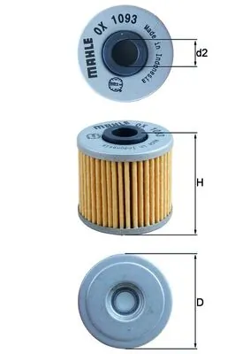MAHLE OX 1093 Oil Filter