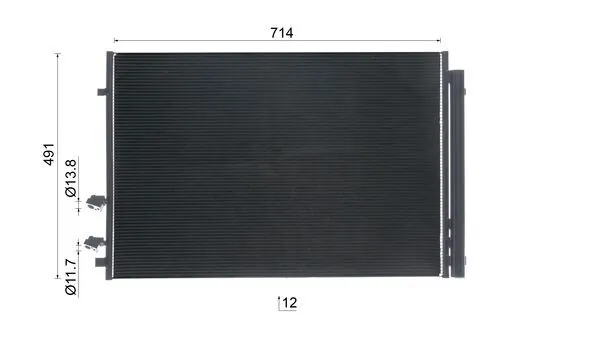 Condenser, air conditioning BEHR AC 1066 000S