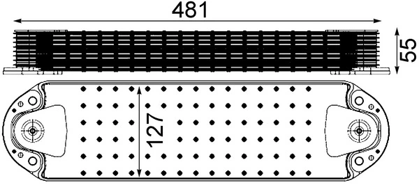 Oil Cooler, engine oil BEHR *** PREMIUM LINE *** CLC 213 000P