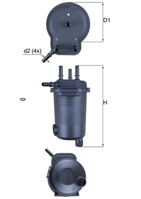MAHLE KL 600D Fuel Filter
