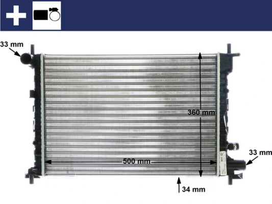 MAHLE CR 381 000S Radiator, engine cooling
