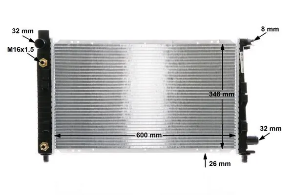 Radiator, engine cooling BEHR CR 324 000S