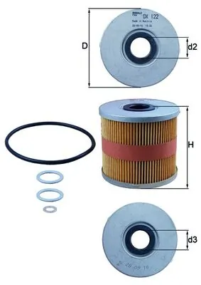 Oil Filter OX 122D