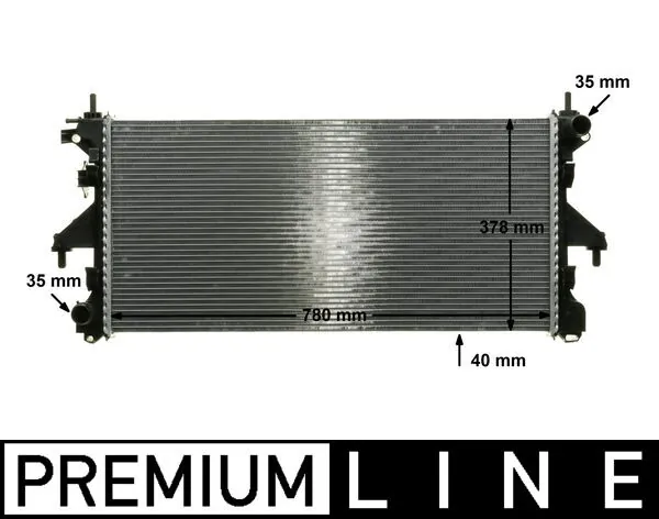 Radiator, engine cooling BEHR *** PREMIUM LINE *** CR 887 000P