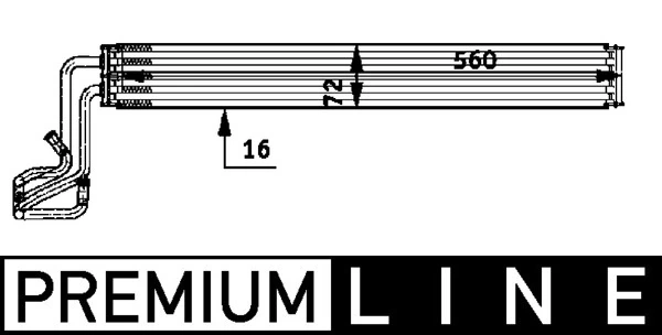 Oil Cooler, steering BEHR *** PREMIUM LINE *** CLC 51 000P
