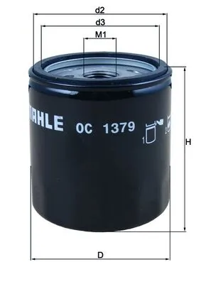 MAHLE OC 1379 Oil Filter