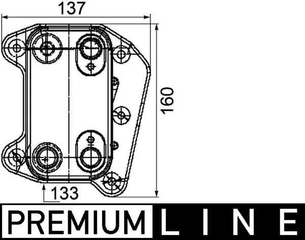 MAHLE CLC 104 000P Oil Cooler, engine oil
