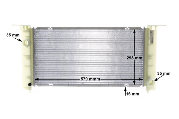 Radiator, engine cooling BEHR CR 1449 000S