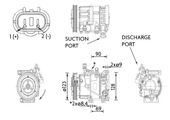MAHLE ACP 1464 000P Compressor, air conditioning