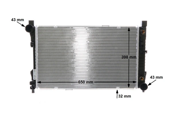 Radiator, engine cooling BEHR CR 387 000S