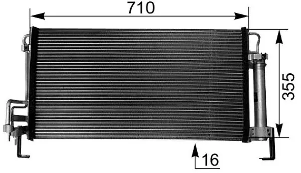Condenser, air conditioning BEHR AC 265 000S
