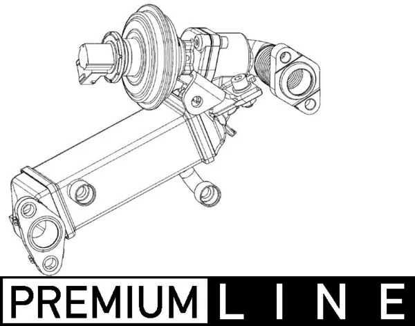 MAHLE CE 9 000P Cooler, exhaust gas recirculation