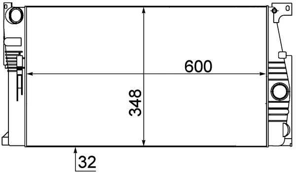 Radiator, engine cooling BEHR *** PREMIUM LINE *** CR 1908 000P