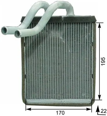 Heat Exchanger, interior heating BEHR *** PREMIUM LINE *** AH 179 000P