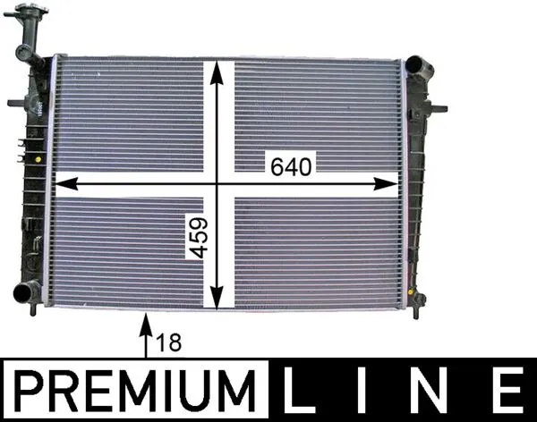 Radiator, engine cooling BEHR *** PREMIUM LINE *** CR 1333 000P