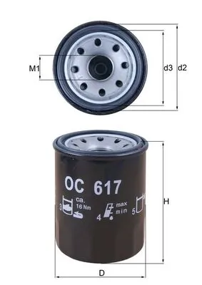 Oil Filter OC 617