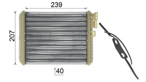 MAHLE AH 90 000P Heat Exchanger, interior heating