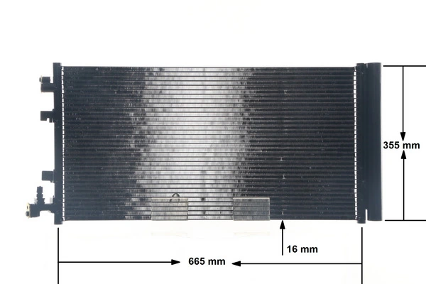 Condenser, air conditioning BEHR AC 630 000S