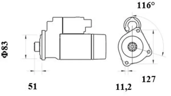 MAHLE MS 891 Starter