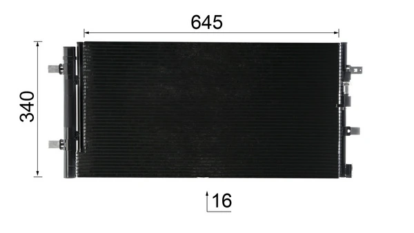 Condenser, air conditioning BEHR *** PREMIUM LINE *** AC 102 000P