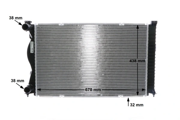 Radiator, engine cooling BEHR CR 977 000S