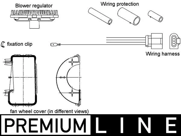 MAHLE ABR 23 000P Regulator, interior blower