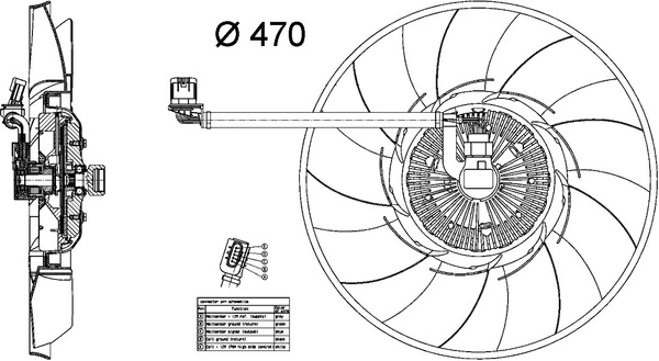 MAHLE CFF 456 000P Fan, engine cooling