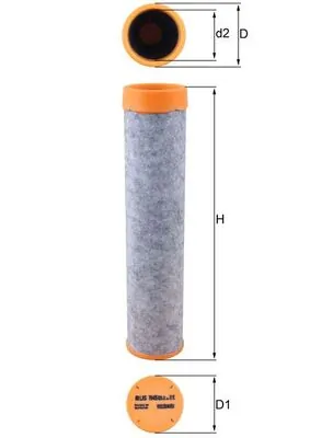 MAHLE LXS 7045 Secondary Air Filter