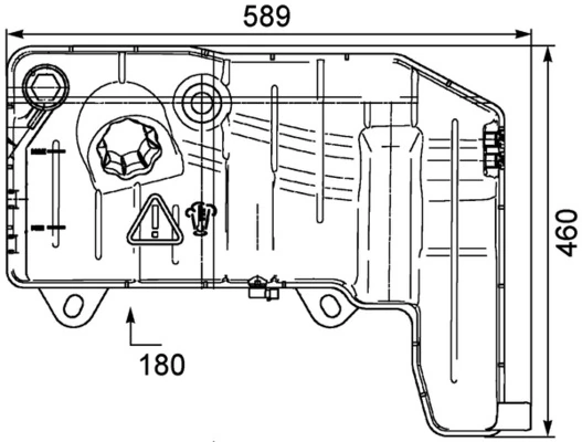 Expansion Tank, coolant BEHR *** PREMIUM LINE *** CRT 55 000P