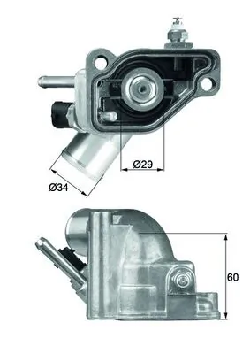 Thermostat, coolant BEHR TI 5 92
