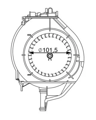 Interior Blower BEHR AB 266 000S