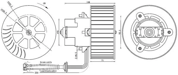 MAHLE AB 6 000S Interior Blower