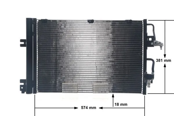 Condenser, air conditioning BEHR AC 377 001S