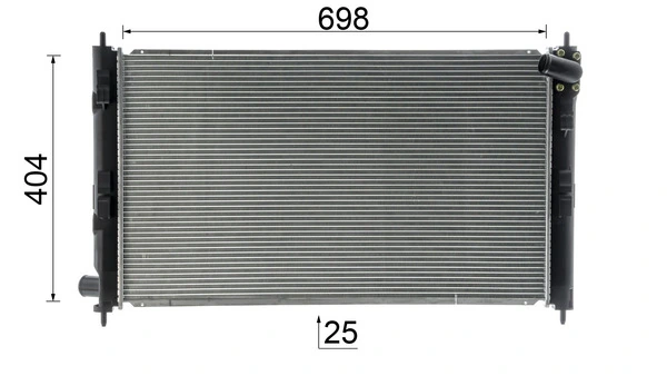 Radiator, engine cooling BEHR CR 1902 000S