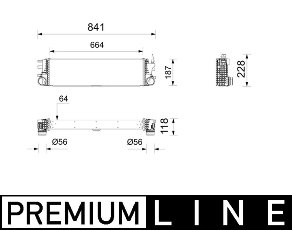 Charge Air Cooler BEHR *** PREMIUM LINE *** CI 742 000P