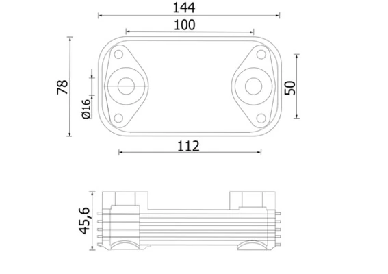 Oil Cooler, engine oil BEHR CLC 320 000S
