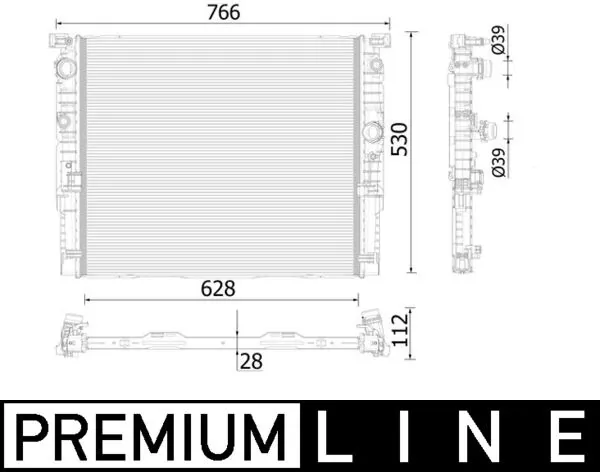 Radiator, engine cooling BEHR *** PREMIUM LINE *** CR 937 000P