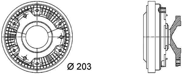 Clutch, radiator fan BEHR *** PREMIUM LINE *** CFC 40 000P
