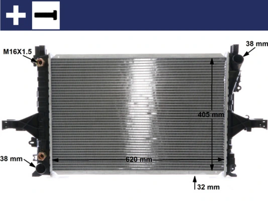 MAHLE CR 1547 000S Radiator, engine cooling