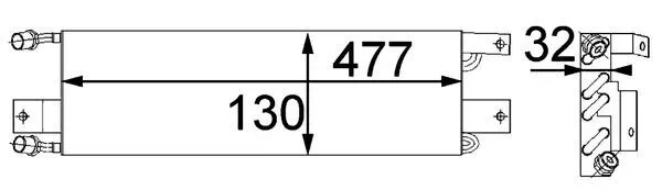 Condenser, air conditioning BEHR *** PREMIUM LINE *** AC 356 000P