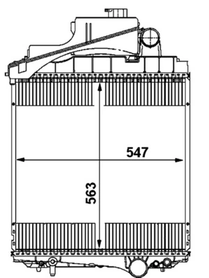MAHLE CR 1730 000P Radiator, engine cooling